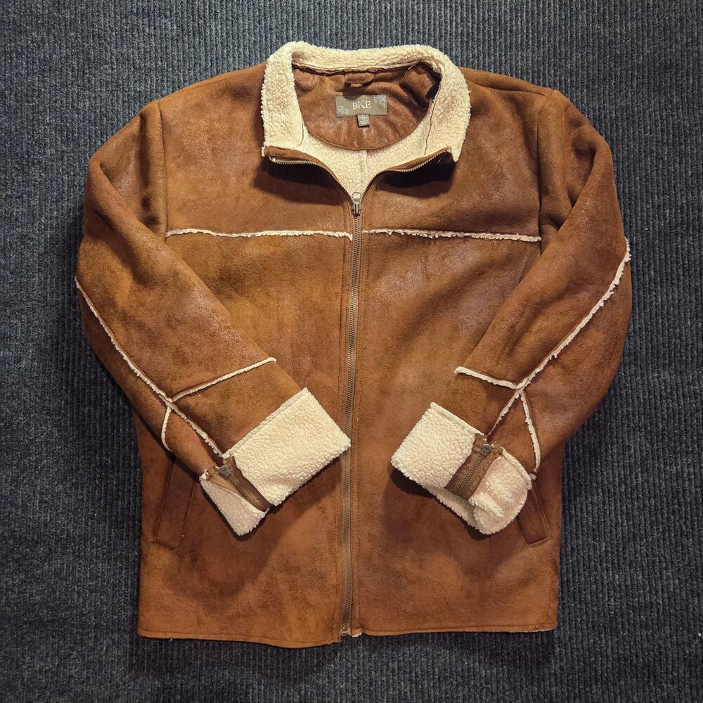 Vintage BKE Brown Western Jacket Size Large Penny Lane Style